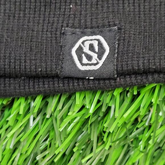 Peace Sign Hoodie Large 22x26 Embroidered Black - Picture 2 of 14